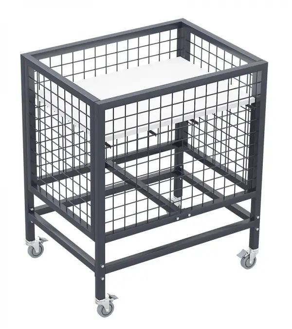 Tekerlekli Teşhir Sepeti 600X800 